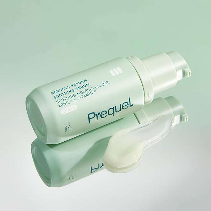 Prequel Skin Redness Reform, Calming Serum for Face. Advanced Clinical Optical Corrector for Redness and Discomfort. Soothing Face Serum with Oat Extract for Sensitive Skin. 1oz Pump