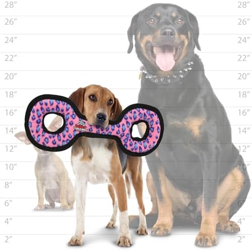 TUFFY uffy® : 2 Pack TugOWar Dog Toy: Ultra Durable Plush Toy with Multiple Layers & Reinforced Seams, Washable and Floats, Original Construction