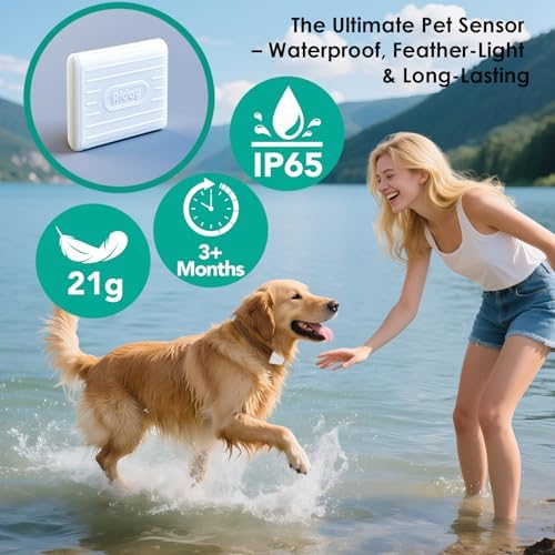 Automatic Dog Door with Collar Sensor, Up to 200 lbs, Electronic Extra Large Dog Door for Exterior Door with Mains-Powered, Anti-Pinch, Timing Function(XL)