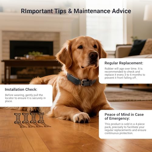 Rubber Clip x 4 Compatible with Tracti Smart Dog 6 LET