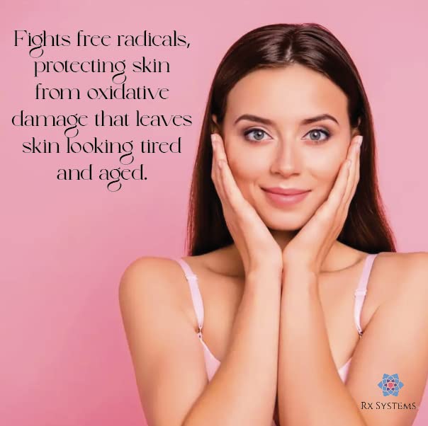 Antioxidant Serum C - 20% Vitamin C Face Serum for Glowing Skin, Anti-Aging, UV Protection - Brightens Skin, Helps Blemishes - RX Systems PF