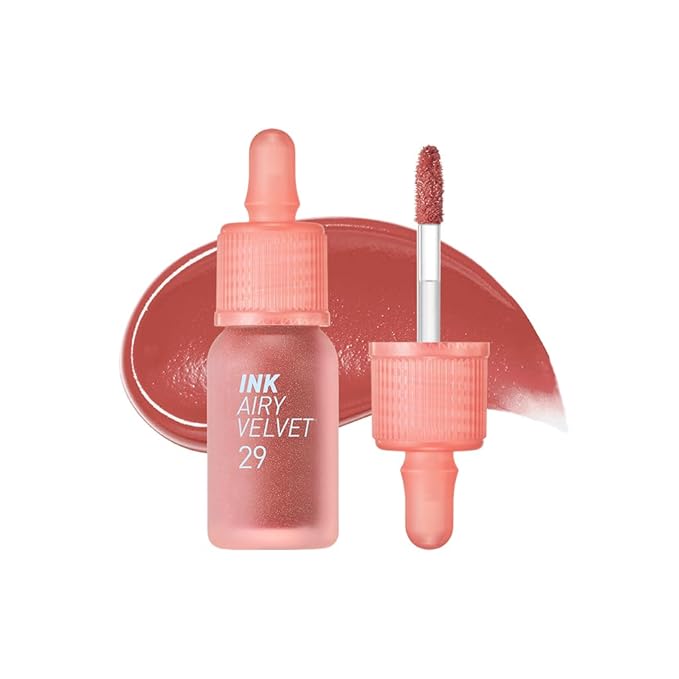 Peripera Ink Airy Velvet Lip Tint | High-Pigmentation, Lightweight, Soft, Moisturizing, Not Animal Tested (029 WHAT ARE YOU FIG?) (NEW)
