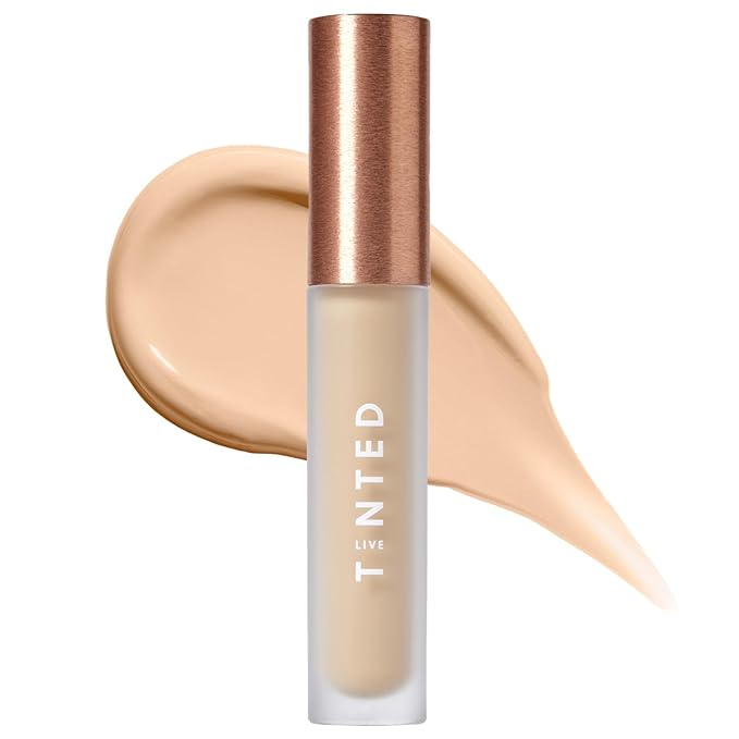 Live Tinted Hueskin Serum Concealer - Medium-to-Full Coverage Concealer with Niacinamide, & Hyaluronic Acid for Dark Circles, Fine Lines & Wrinkles, Buildable Long-Lasting Formula, 0.35 oz Shade 18