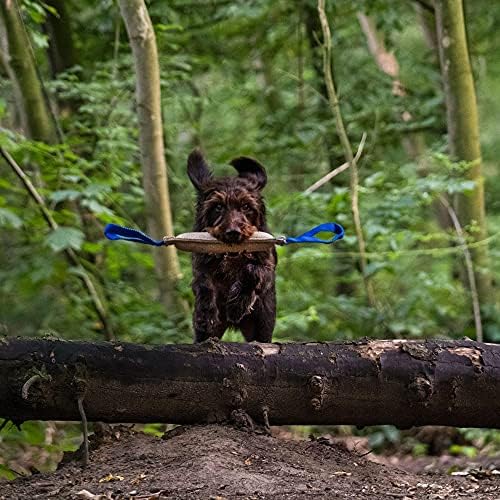 Herm Sprenger - Jute Dog Tug Toy - Jute Dog Training Tool with 2 Handles for Training, Interactive Play, Tough Tug of War, for Small Medium Large Breeds (Medium)