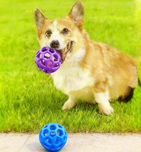 2PCS pet Bell Ball Toy,Suitable for Dogs, Cats, and Other Animals. Safe and Durable, bite-Resistant Design, Interactive Toy, Promotes Activity, an Essential Daily Plaything for Pets.