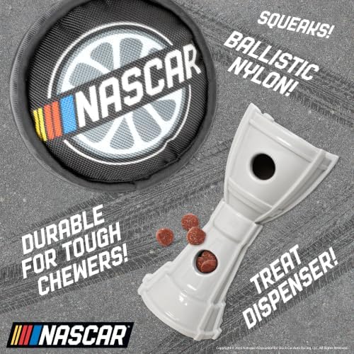 NASCAR, Hide & Seek Nesting Toys for Dogs, Trophy Treater & Tire Chew Toy