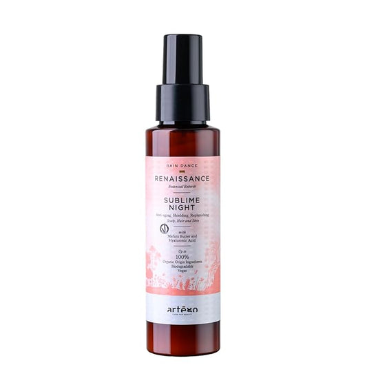 Artègo Rain Dance Renaissance Sublime Night (3.4 oz) – Overnight Anti-Aging Serum for Scalp, Hair & Skin