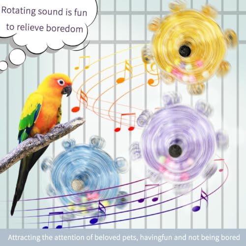 Budgie Toys, Parakeet Training Toy, Interactive Bird Educational Toy For Small Birds, Cockatiel Toys, Fun Parakeet toys, Lovebird toys, Quaker Parrot toys, Bird Toys For Conures, Sun Conure toys（2PCS）