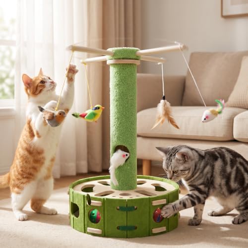 Interactive Cat Toys for Indoor Cats, Cat Enrichment Puzzle Toy S