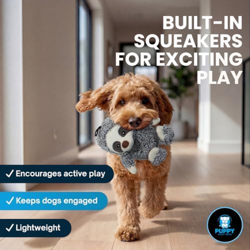 5-Pack Sloth and Shark Dog Squeaky Toys – Interactive Plush Set with 3 Tennis Balls – Durable Enrichment Chew Toys for All Dog Sizes