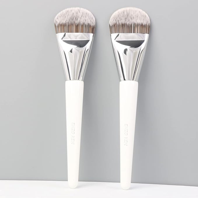 Flat Foundation Brush for Liquid Makeup, Liquid Foundation Brush, Flat Makeup Brush for Foundation, Make up Brushes, Makeup Foundation Brushes. 820 Black