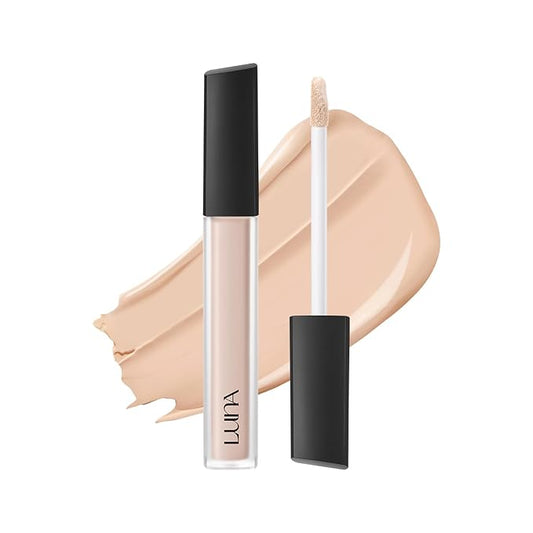[NEW] LUNA Long Lasting Tip Concealer 21C | Moisturizing Liquid Type | Full Coverage for Dark Circles, Fine Lines & Redness | Korean Makeup, 0.23 oz