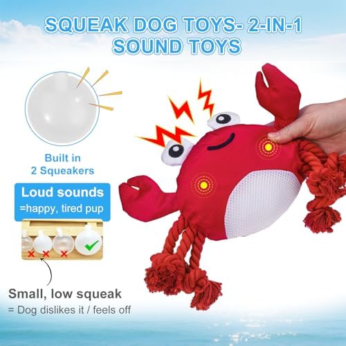 BEAUTYZOO Floating Dog Pool Toys 2 Pack,Squeaky Water Fetch Toys for Summer