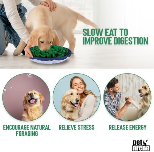 PET ARENA Adjustable Snuffle Mat for Dogs Puzzle Feeder Toy