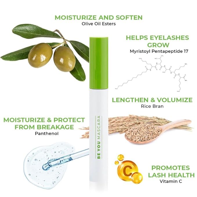 MAGIC BLACK | BE YOU MASCARA The Original Lash Perfecting and Extension Mascara. Fiber & Flake Free, Buildable Gel. Instantly Prime, Perfect, Define, Lengthen, Strengthen. Vegan & Cruelty Free.