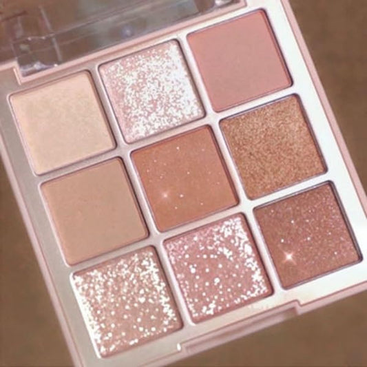 Kayswang 9 Colors Glitter Eyeshadow Makeup Palette, Eye Shadow Powder，Matte High Pigmented Colorful,Creamy Texture, Long LastingEyeshadow Powder Cosmetics,Natural Waterproof (10#)