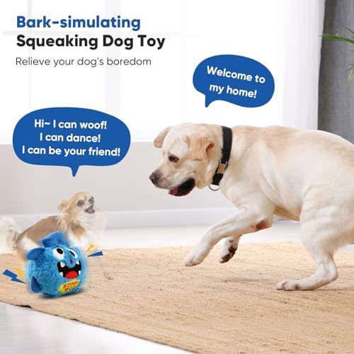 Petbobi Interactive Dog Toys for Small Medium Breeds Moving Barking Ball