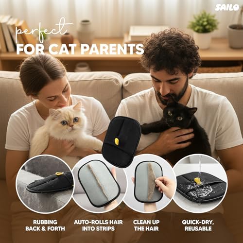 SAILO Cat Nail File Scratcher and Claw Saver Box with Multiple Toys & Grooming Gloves | Interactive Toy for Indoor Cats | Treat Puzzle Enrichment Kit | Perfect Gifting Set for Cat Lovers