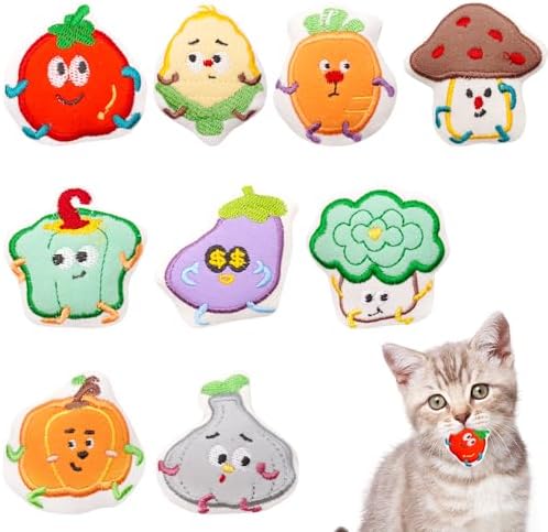 Mini Cat Catnip Toys for Indoor Cats 9 Pack