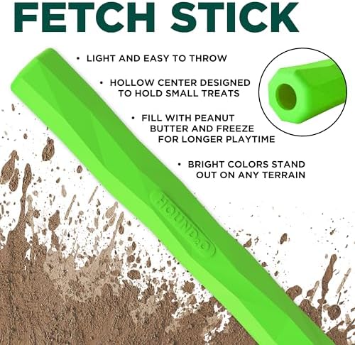 Playology Hound2O Fetch Stick Dog Toy - Outdoor Dog Toy - Green