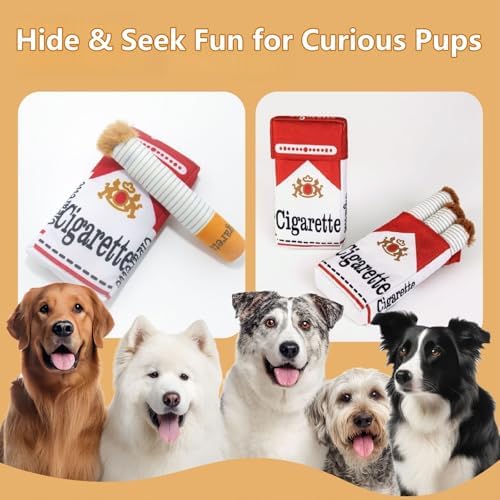 3 Packs Funny Interactive Dog Toys, Puff Stick Toys with a Box for Small to Medium Breed, Stress Relieving Fun for Indoor Cats,Dog Accessories Boy Gift
