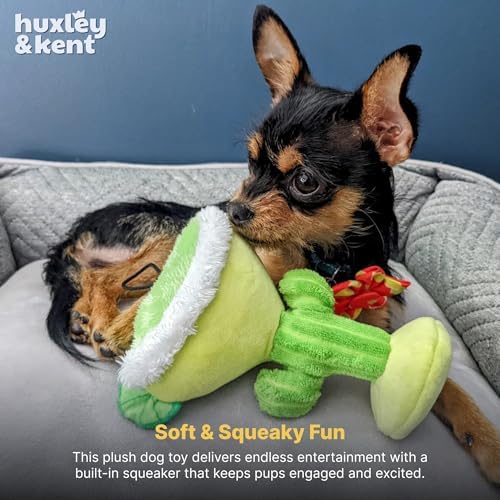 Huxley & Kent Power Plush Squeaky Dog Toy, Margarita Loco, Small