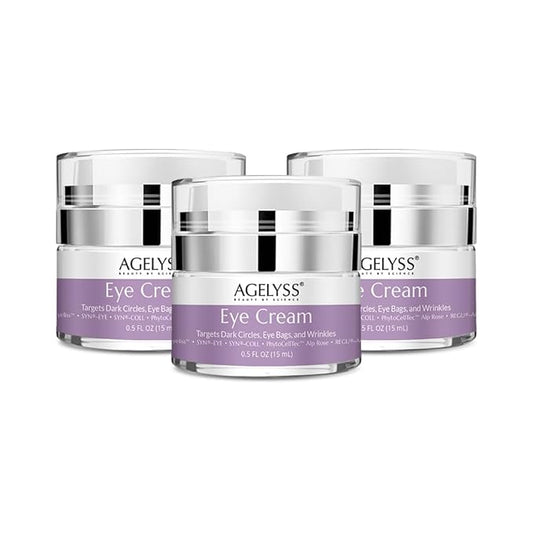 Restorative Eye Cream with Eyeliss™ - For Eye Bags, Dark Circles & Fine Lines - Paraben-Free, Cruelty-Free, Vegan - 0.5 fl oz. - Pack of 3