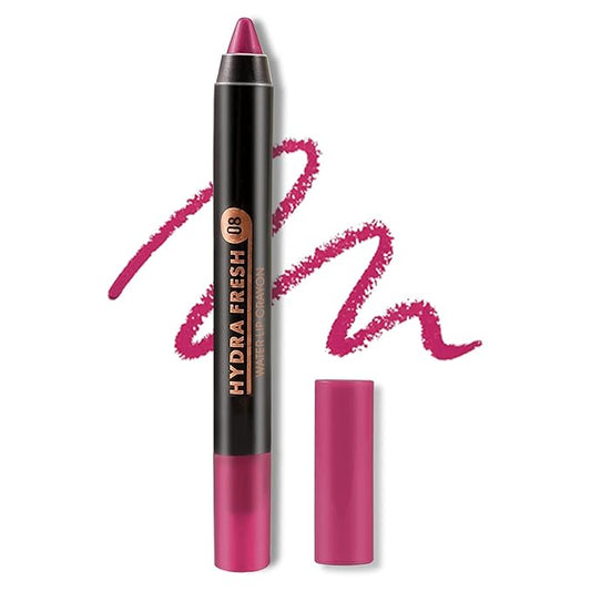 Boobeen Matte Lip Crayon Lipstik Pencil Velvety Creamy Matte Lip Liner Full Coverage High Pigment Waterproof Long Lasting Lipstick for Women, Matte Lip Color with Smooth (#08)