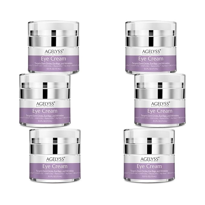 Restorative Eye Cream with Eyeliss™ - For Eye Bags, Dark Circles & Fine Lines - Paraben-Free, Cruelty-Free, Vegan - 0.5 fl oz. - Pack of 6