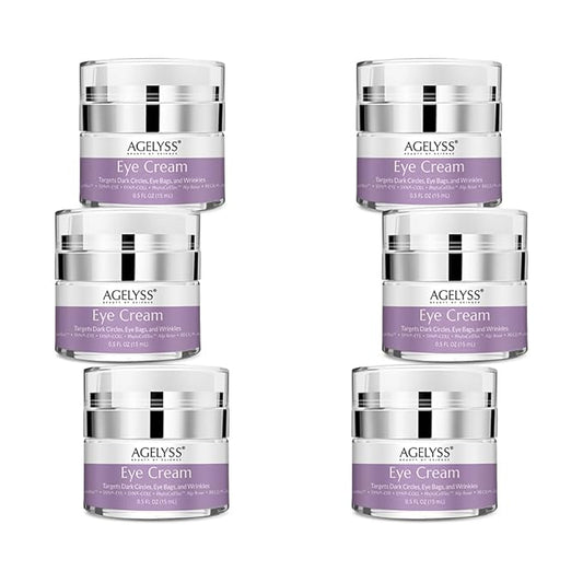 Restorative Eye Cream with Eyeliss™ - For Eye Bags, Dark Circles & Fine Lines - Paraben-Free, Cruelty-Free, Vegan - 0.5 fl oz. - Pack of 6