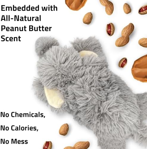 Playology Plush Elephant Squeaky Dog Toy - Jumbo, Peanut Butter Scent