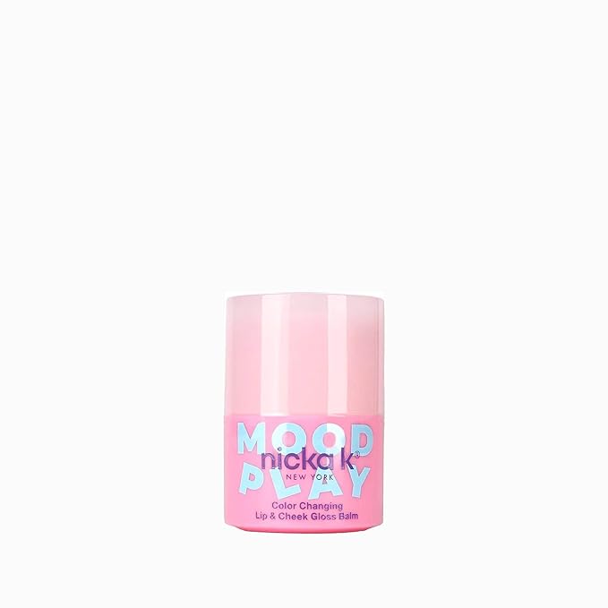NICKA K NEW YORK Mood Play Lip and Cheek, Color Changing Lip and Cheek Stick, Gloss (Gloss Balm)