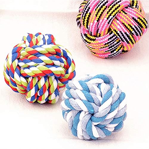 Dog Rope Ball 2Pack - Medium Breeds Knot Ball Rope Toys