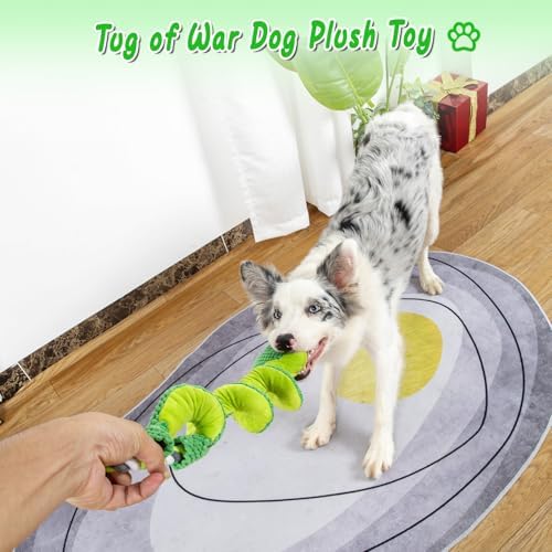 VIWIK Interactive Dog Squeaky Toys, Plush Dog Chew Toys for Large Medium Small Smart Breed, Puppy Toys for Boredom and Stimulating, Tug of War Toys to Keep Them Busy, Puppy Chew Toys for Teething