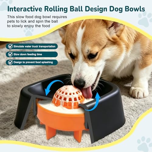 Slow Feeder Dog Cat Bowl for Liquid Treat,Wet Food