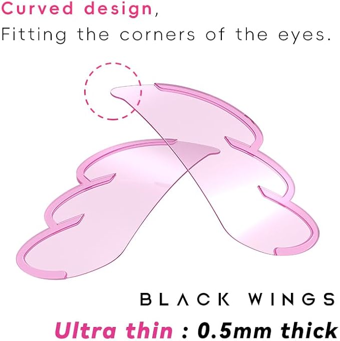 Korean Eyelash Perming Curler Lift Pads Eyelash Perm Pads Rods for LashLift Silicone for Eyelashes Makeup Beauty Tool Permanent (Wing)