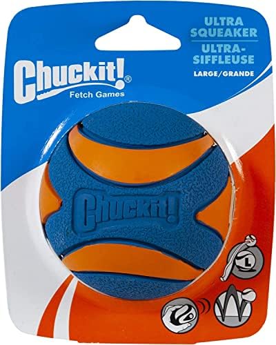 Chuckit! (3 Pack) Ultra Squeaker Ball, Large