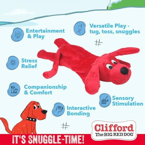 Plush Squeaky Dog Toy – Soft Crinkle Dog Toy with Squeaker for Small Dogs and Puppies –Puppy Plush Chew Toys, Cute Toys for for Puppies with Squeaker (Skinny Furry Friend)