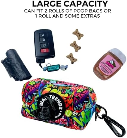 WAG TRENDZ Dog Poop Bag Dispenser | Doggy Bag Holder | Street Graffiti