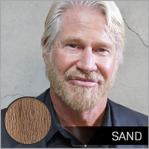 VOLT Grooming Temporary Instant Beard Color Single Pack - Quick Drying Plant Based Hypoallergenic Brush on Color for Beards, Mustaches, and Eyebrows - 0.35 Fl Oz (10 ml), Sand (Blonde)