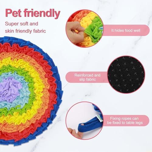 2 Pcs Snuffle Mat for Dogs, Pet Slow Feeding (Large 45cm)