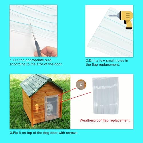Dog Door Replacement Flaps, Safe PVC Plastic Vinyl Strip