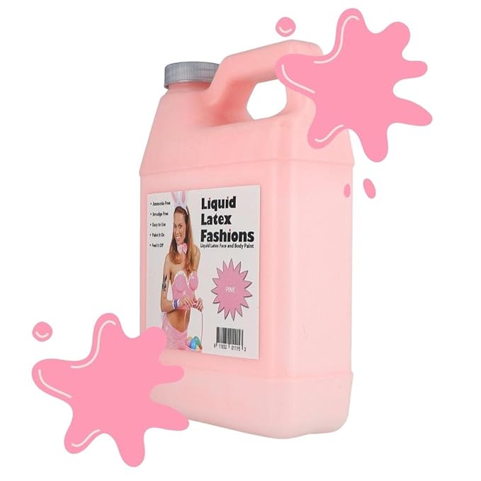 Pink 32 Oz - Liquid Latex Body Paint, Ammonia Free No Odor, Easy On and Off, Cosplay Makeup, Creates Professional Monster, Zombie Arts
