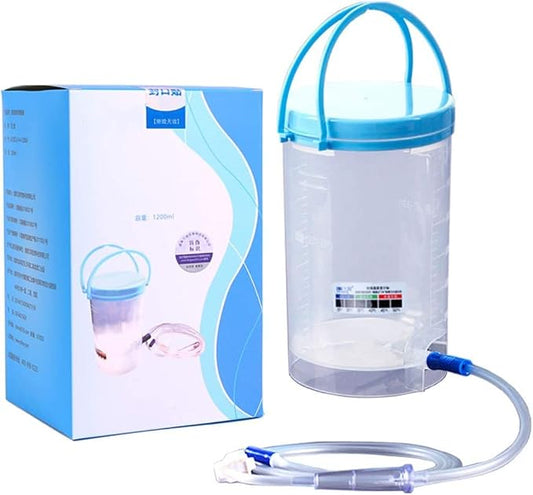 Enema Kit, Reusable Coffee Enema Bucket Kit Detox Body Cleaner Unisex - 1200ML Coffee Enema Kit - Suitable for Coffee, Water Therapy - Includes 10 Replacement Nozzles