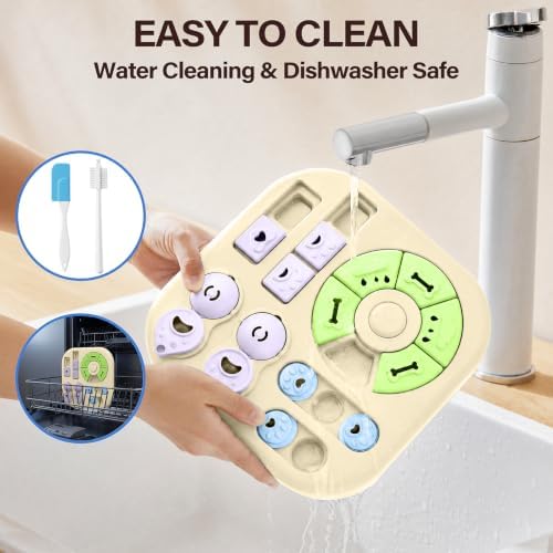 Easy-Clean Dog Puzzle Toy: 11"*11" Anti-Slip, for Small/Medium Dogs