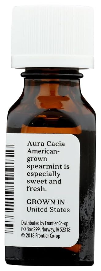 Aura Cacia Pure Aromatherapy, Spearmint, Animating, .5-Ounces (Pack of 4)