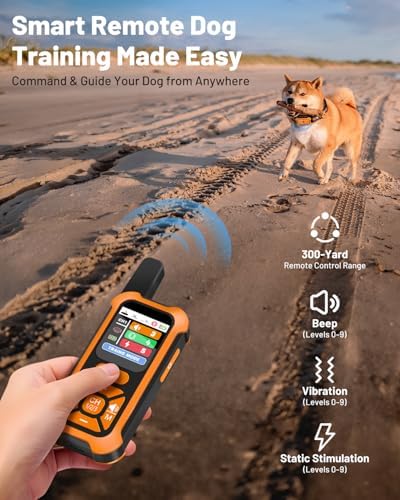 Precise Wireless Dog Fence ±1 Ft Boundary Control, 3-in-1