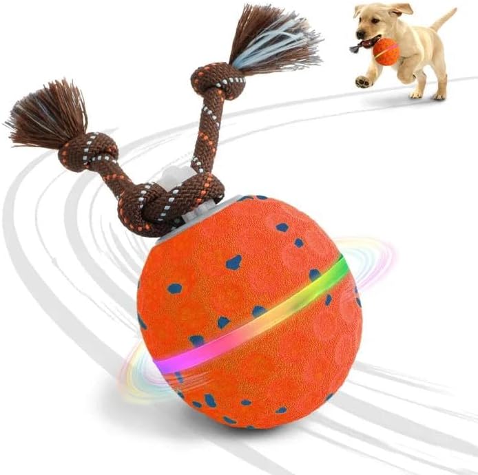 Interactive Dog Toy, 3 Modes Automatic Rolling Ball