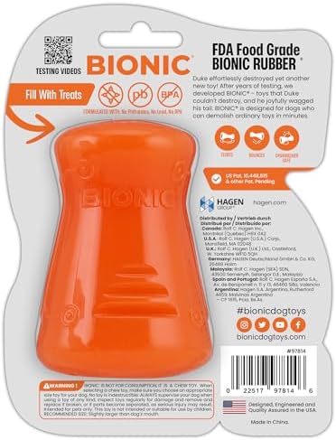 BIONIC Treat Shaker Dog Toy for Dogs Up to 20 lbs, Small