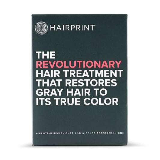 Hairprint True Color Restorer in Light Brown | Patented for Restoring Gray Hair | Replenishes Natural Pigment | Adds Body, Strength, & Texture | At-Home Treatment | Dye-Free & Non-Toxic